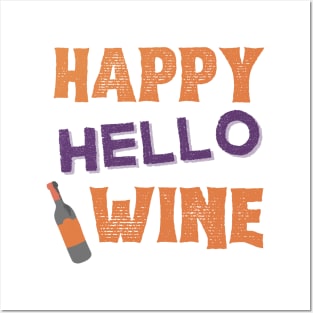 Happy Hallowine. Halloween Costume for Wine Lover. Posters and Art